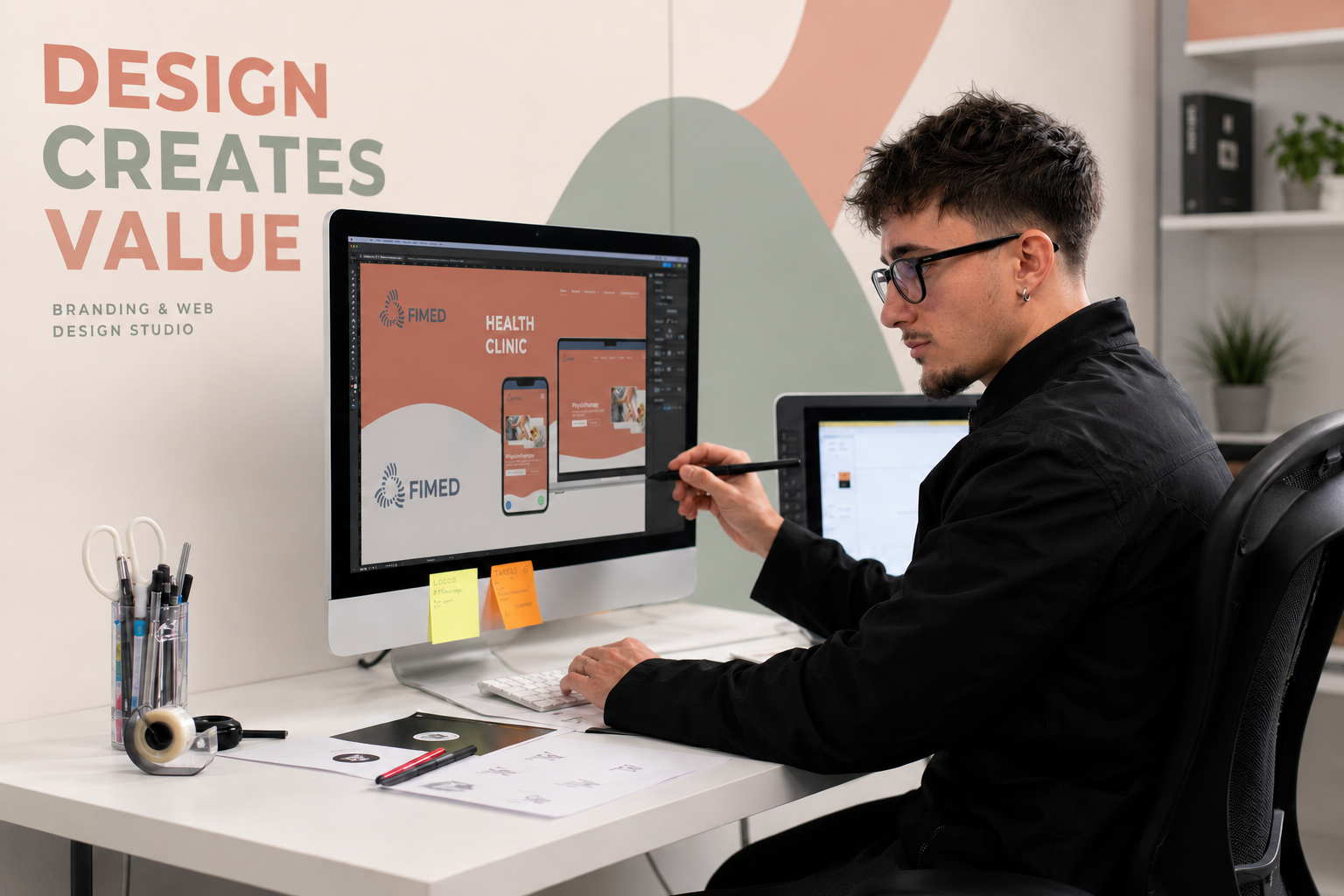 Fran Ruiz at his desk